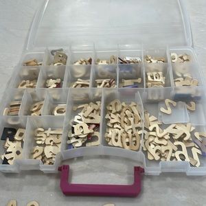 Crafts!  Assortment of 1 1/2” Wood Letters-2 fonts